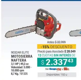 Cooperativa Obrera 9032AR Elite Morosierra Naftera oferta