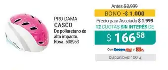 Cooperativa Obrera Pro Dama Casco oferta