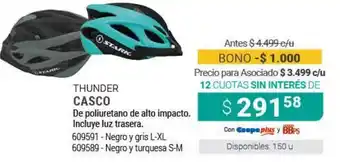 Cooperativa Obrera Thunder Casco oferta