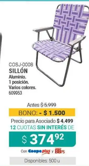 Cooperativa Obrera COSJ-0008 Sillón oferta