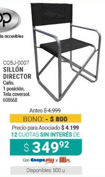 Cooperativa Obrera COSJ 0007 Sillón Director oferta