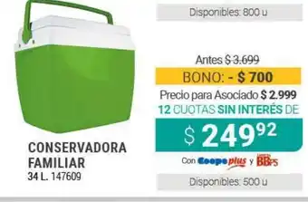 Cooperativa Obrera Conservadora Familiar 34l oferta