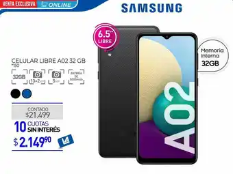 La Anonima Celular Libre A02 32 Gb Samsung oferta