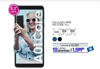 La Anonima Celular Libre A01 Core oferta