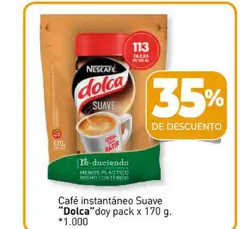 La Anonima Café Instantáneo Suave Dolca Doy Pack x 170g oferta