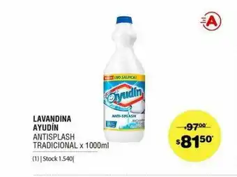 Atomo Conviene Lavandina Ayudin Antisplash Tradicional x 1000ml oferta