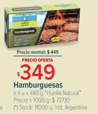 Carrefour Hamburguesas x 4u x 480g oferta