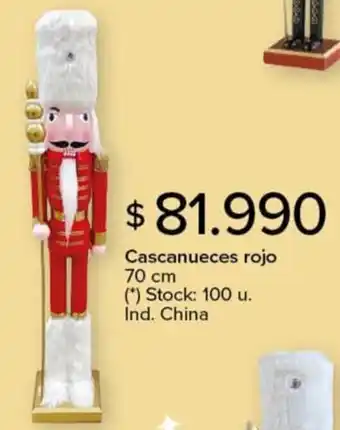 Carrefour Cascanueces rojo oferta