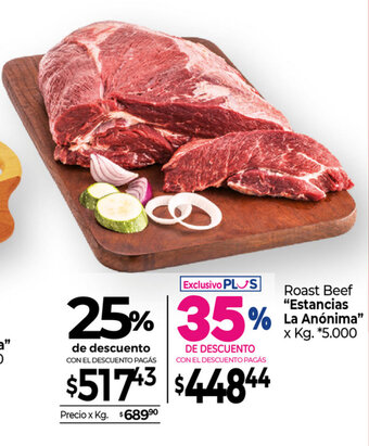 La Anonima "Estancias La Anónima" Roast Beef x kg oferta