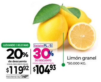 La Anonima Limón granel 50.000 kg oferta