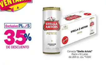 La Anonima "Stella Artois" Cerveza Pack x 10 Latas de 269 cc oferta