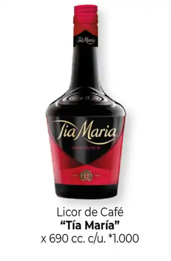 La Anonima "Tía María" Licor de Café x 690 cc. c/u. oferta