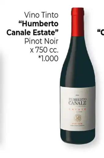 La Anonima "Humberto Canale Estate" Vino Tinto Pinot Noir x 750cc oferta