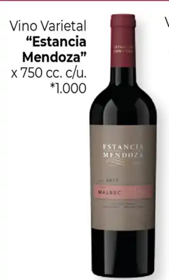 La Anonima "Estancia Mendoza" Vino Varietal x 750cc. c/u oferta