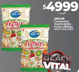 Supermayorista Vital Arcor caramelos masticables frutal oferta