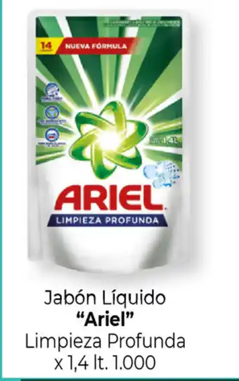 La Anonima "Ariel" Jabón Líquido Limpieza Profunda x 1.4lt. oferta