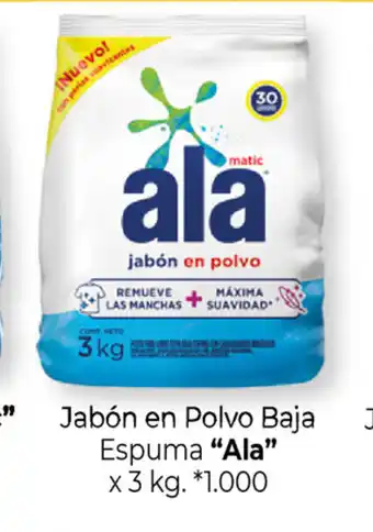 La Anonima "Ala" Jabón en Polvo Baja Espuma x 3kg. oferta