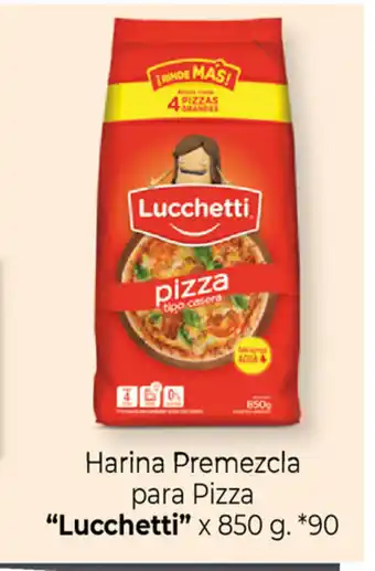 "Lucchette" Harina Premezcla para Pizza x 850g