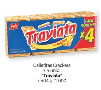 La Anonima "Traviata" Galletitas Crackers x 4 unid. x 404g oferta