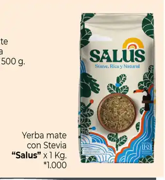 La Anonima "Salus" Yerba mate con Stevia x 1Kg oferta
