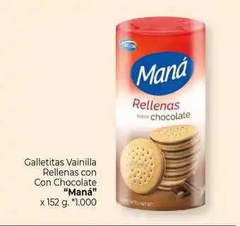La Anonima "Maná" Galletitas Vainilla Rellenas Con Chocolate x 152g oferta