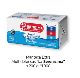 La Anonima "La Serenísima" Manteca Extra Multidefensas x 200g oferta