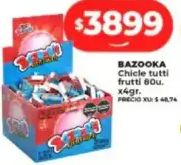 Supermayorista Vital BAZOOKA chicle tutti frutti oferta