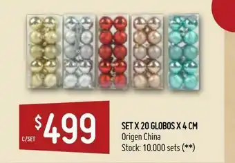 Changomas Set x 20 globos 4 cm oferta