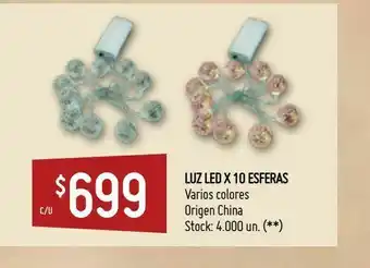 Changomas Luz led x 10 esfera oferta