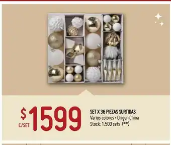 Walmart Set x 36 piezas surtidas oferta