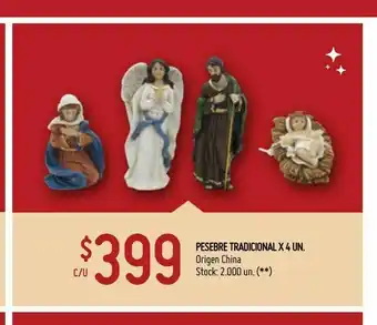 Pesebre tradicional x 4 un
