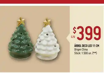 Walmart Árbol deco led 11 cm oferta
