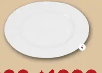 Walmart Set de 4 platos playos porcelana 21 cm kutahya oferta