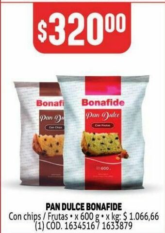 Makro Pan dulce bonafide oferta