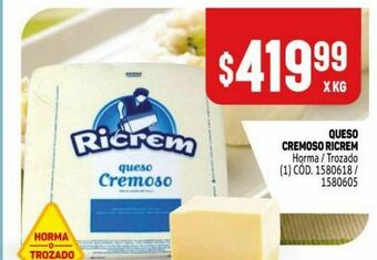 Makro Queso cremoso ricrem oferta