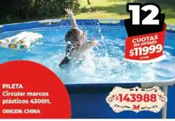 Supermayorista Vital Pileta circular marcos plásticos oferta