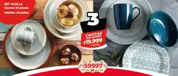 Supermayorista Vital Set vajilla corono oferta