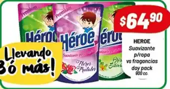 Almacor Heroe Suavizante p/ropa vs fragancias doy pack 900cc oferta