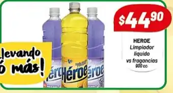Almacor Heroe Limpiador liquido liquido vs fragancias 900cc oferta