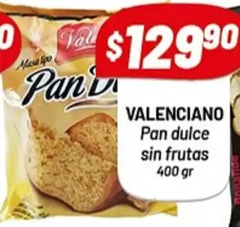Almacor Valenciano Pan dulce con frutas x 400cc oferta
