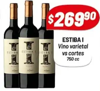 Almacor Estiba 1 Vino varietal vs cortes 750cc oferta