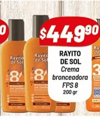 Almacor Rayito De Sol Crema bronceadora FPS 8 200gr oferta