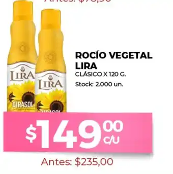 Supermercados Tadicor Rocío Vegetal Lira Clásico x 120g oferta
