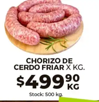 Supermercados Tadicor Chorizo De Cerdo Friar xkg oferta
