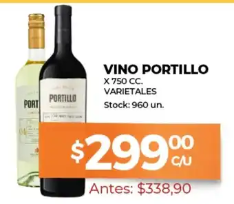 Supermercados Tadicor Vino Portillo x 750cc oferta