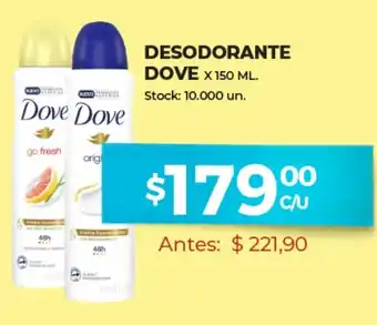 Supermercados Tadicor Dove Desodorante x 150ml oferta