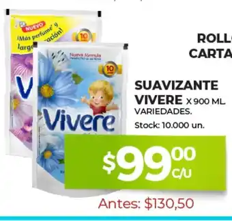 Supermercados Tadicor Vivere Suavizante x 900ml oferta