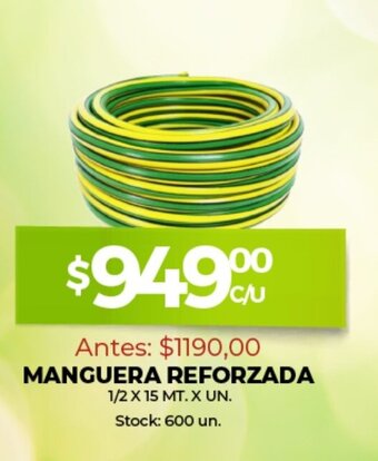 Supermercados Tadicor Manguera Reforzada oferta