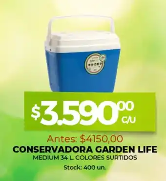 Supermercados Tadicor Conservadora Garden Life oferta