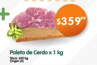 Supermercados Buenos Días Paleta de Cerdo x 1kg oferta
